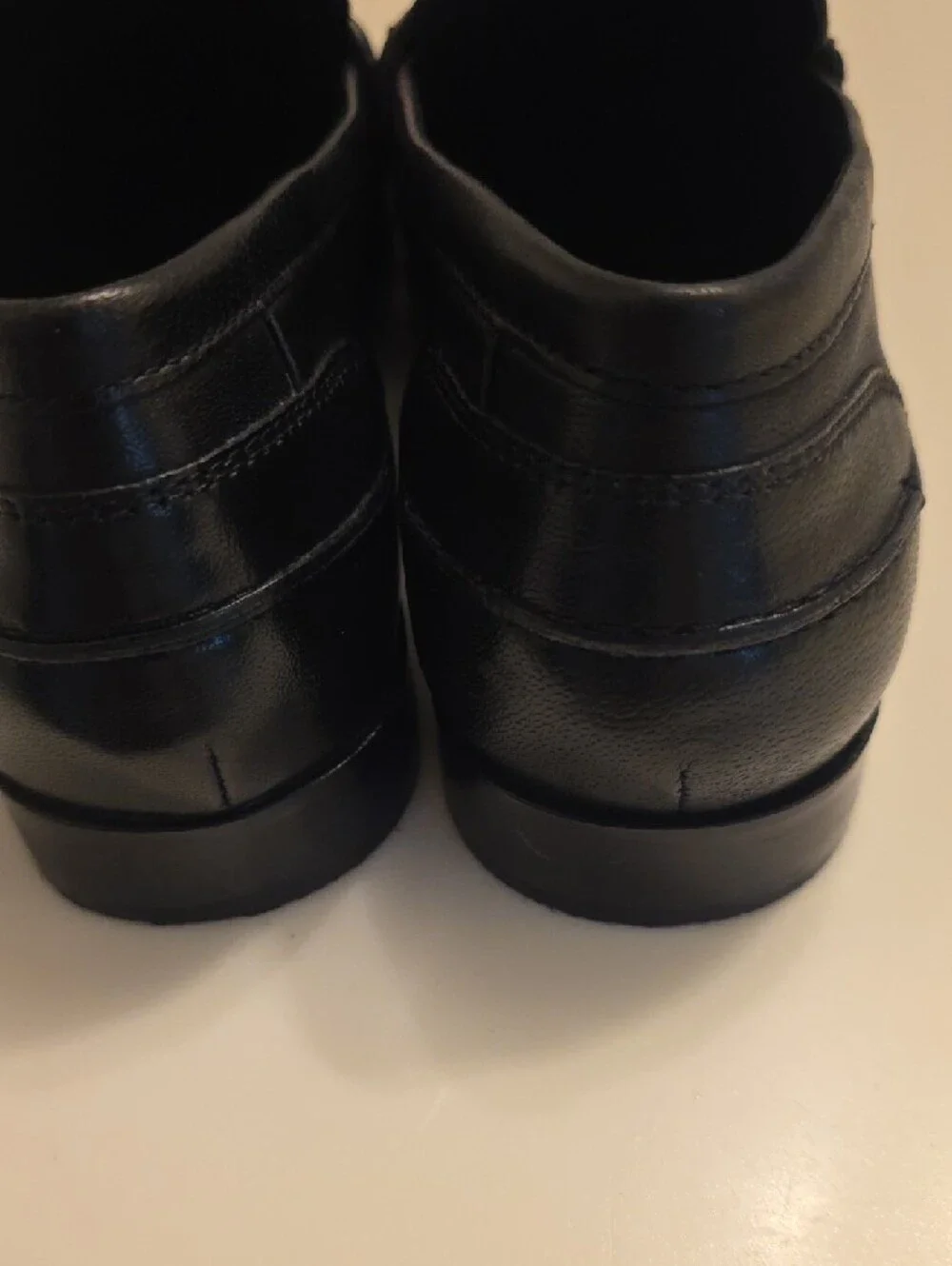 Seychelles Black Studded Leather Penny Loafers - Picture 7 of 8